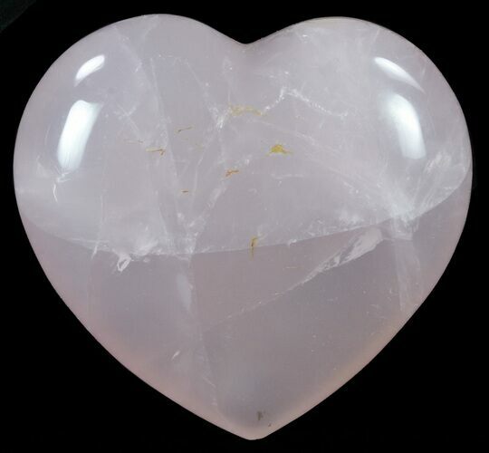 Polished Rose Quartz Heart - Madagascar #62490